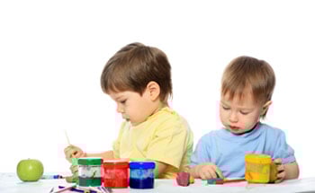 two children playing