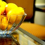 Oranges in a bowl