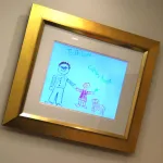 Picture hanging on a wall